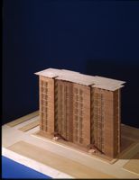 [Modello del progetto di Ignazio Gardella per la casa per impiegati Borsalino ad Alessandria]