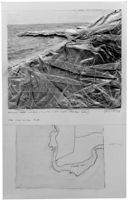 [Riproduzione del quadro "Wrapped coast (Project - for the west coast - 15 miles long)" : opera di Christo : 1968]