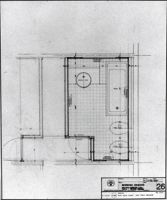 Residence Amaranti : pianta servizi cellula, piano primo