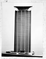 [Modello del progetto di Ignazio Gardella per il palazzo per gli uffici Saint Gobain a Milano]