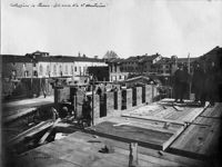 [Padova : piazza Castello : abitazioni Ente autonomo case popolari di Padova : progetto di Francesco Gusso]