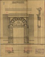 Chiesa di S.Maria alla Fontana : nuovo progetto : portale ingresso