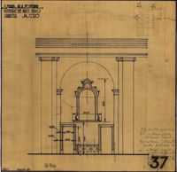 Sistemazione parete verso sacrestia