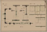 Chioschi nel portico dell'edificio A1 : particolari costruttivi