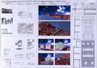 Il progetto urbanistico (area A) : planimetria e profili