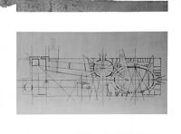 [Modello e disegni del progetto di concorso di Gio Ponti, Costantino Corsini, Giorgio Wiskemann per il centro culturale Anton Bruckner a Linz]