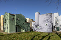 Servizio fotografico dell'insediamento residenziale IACP nell'isola di Mazzorbo, progetto di Giancarlo De Carlo, Laboratorio Fotografico Iuav
