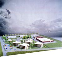 [Modello di case e capannoni per Acieroid spa]