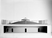 [Modello relativo al progetto di Franco Albini e Franca Helg per la sala consiliare degli uffici comunali di Genova]